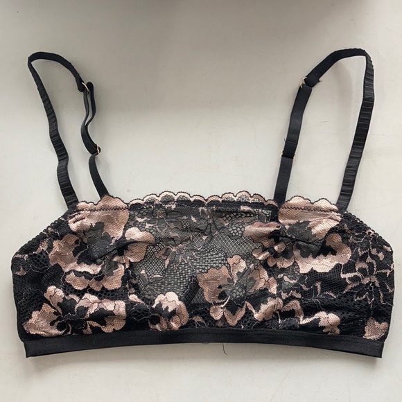 NWT Auden Women’s Lace Bralette Underwire Black - Picture 2 of 5